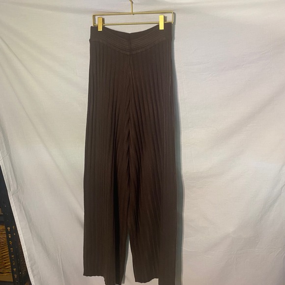 WeWoreWhat Pants - WeWoreWhat Women's Wide Leg Pull On‎ Sweater Knit Pants Size M Brown MSRP $98